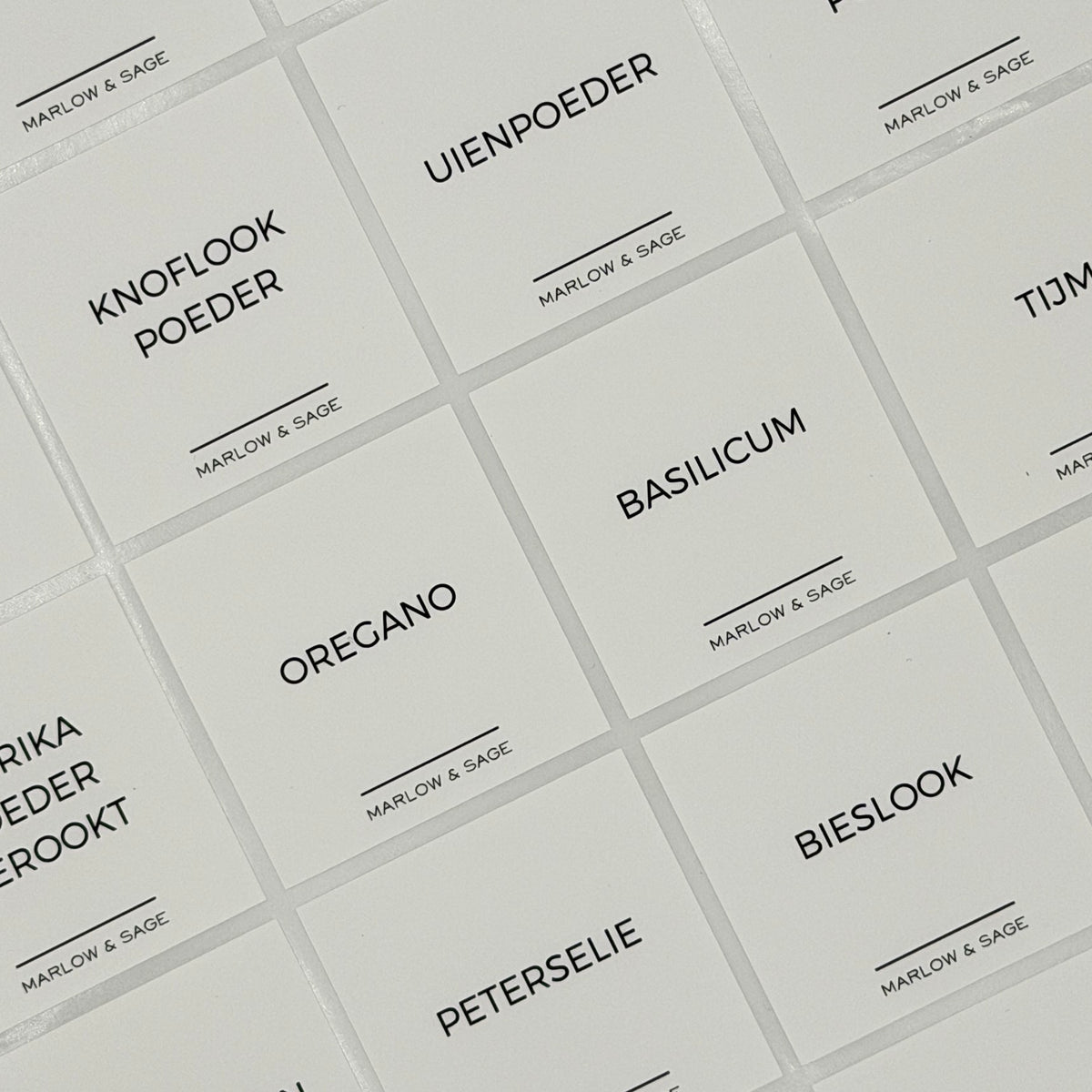 Kruidenlabels | Nederlands