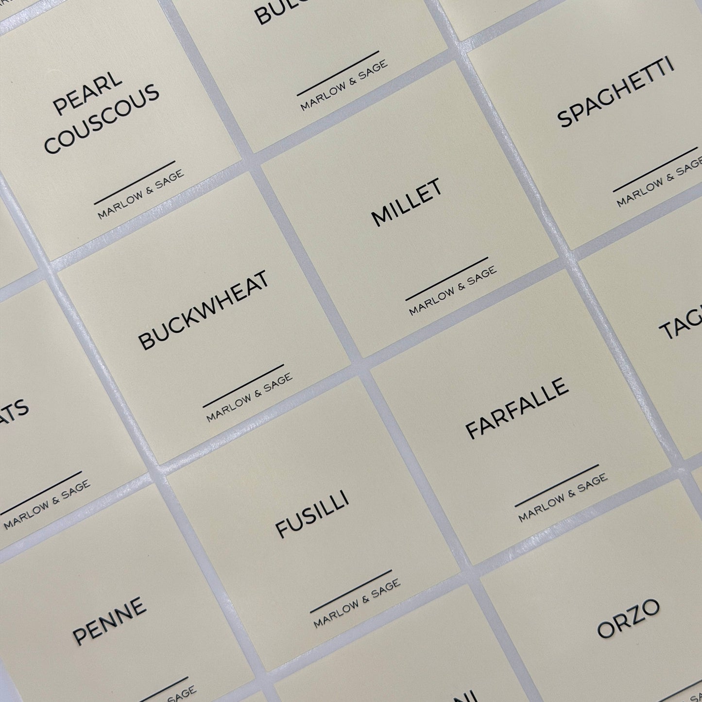 Voorraadlabels | Engels