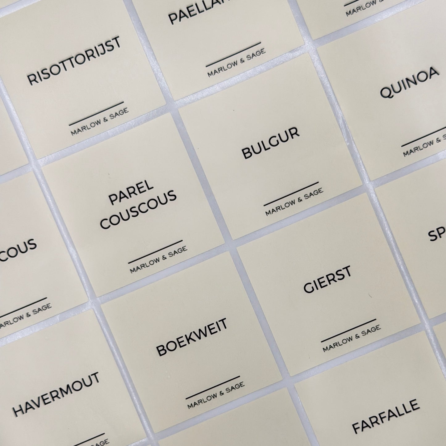 Voorraadlabels | Nederlands