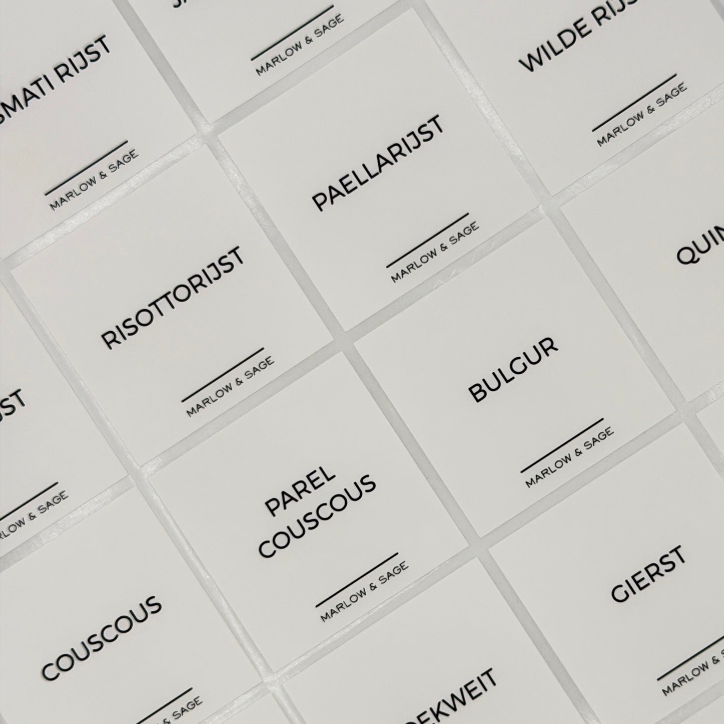 Voorraadlabels | Nederlands