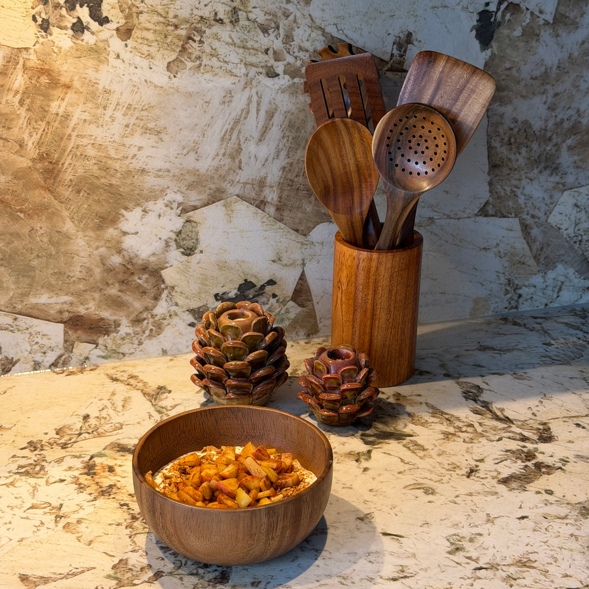 Keukengerei Set Sora Hout