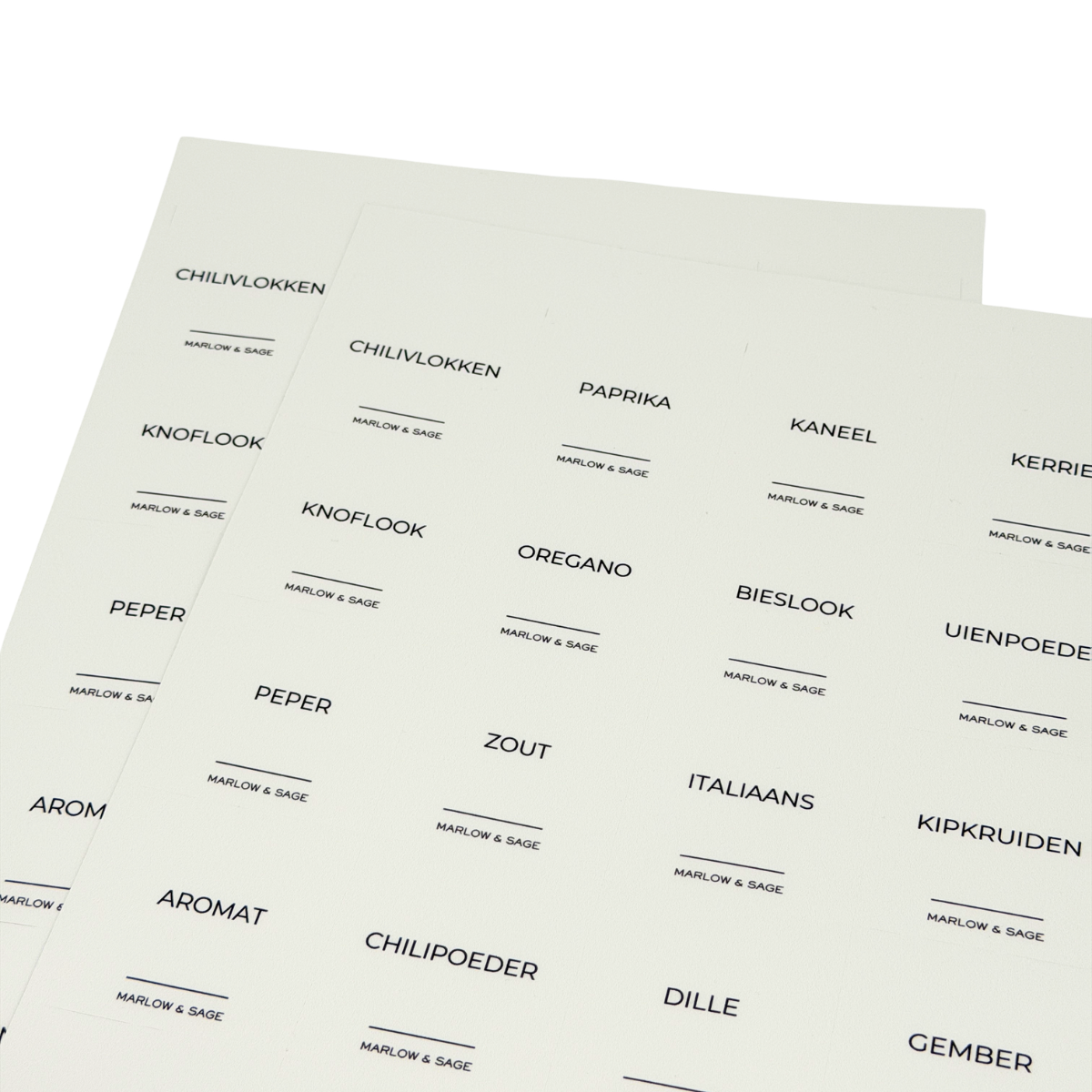 Kruidenlabels | Nederlands